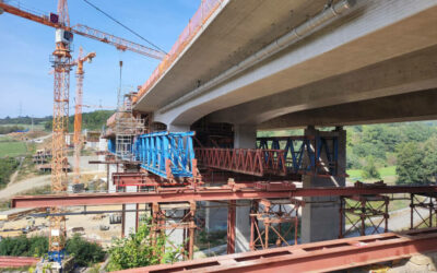 Ersatzneubau der Talbrücke Bornbach schreitet voran